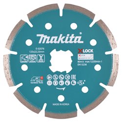 Disco de diamante 125 mm, X-LOCK MAKITA E-02076