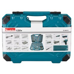 Set de punta y Herramientas 120 pcs MAKITA E-06616 Maletines de Accesorios Set de punta y Herramientas 120 pcs MAKITA E-06616 Maletines de Accesorios