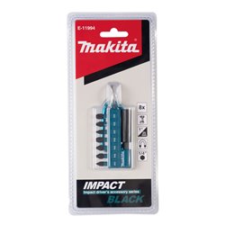 Set de punta Impact Black, 8 pcs MAKITA E-11994