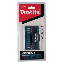 Set de punta Impact Black, 10 pcs MAKITA E-12011