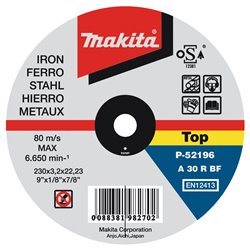 Disco de corte 230 mm MAKITA P-52233