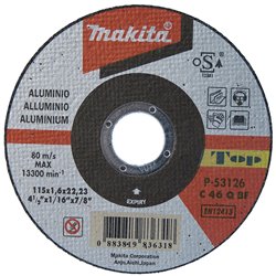 Disco de corte 115 x 1,6 x 22,23 mm MAKITA P-53126