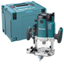 Fresadora Superficie MAKITA RP2303FC07 2.300W 6-8-12mm 70mm CON MALETIN MAKPAC + Fresa de Cantos Con Rodamiento 3mm Fresadora...